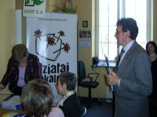 XVI Konkurs Grantowy "Działaj Lokalnie V". Podpisanie umów grantowych ze zwycięzcami 30 marca 2007 r. 