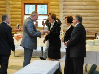 "X lat Fundacji". 06 czerwca 2009 r. Uroczystość wręczenie podziękowań w Pawilonie przy Leśnym Ośrodku Edukacyjno-Szkoleniowym SOSNA w Biłgoraj